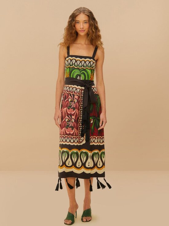 FARM Rio Dresses & Skirts - Off-White Coconut Tree Flow LENZING™ ECOVERO™ Euroflax™ Dress